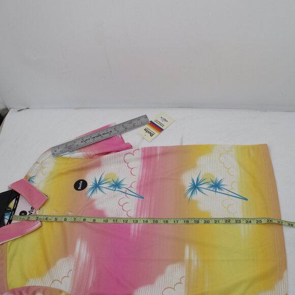 NWT Duvin polo shirt mens small Days in the Clouds golf casual sun palm tree fun - Picture 7 of 9